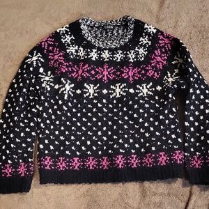 J Crew Patterned Wool Blend Sweater